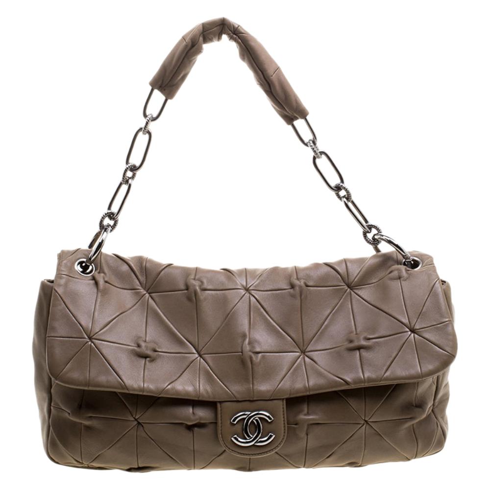 Chanel Brown Quilted Leather Urban Day Flap Shoulder Bag