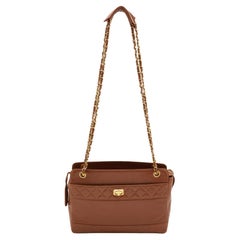 Chanel Vintage Bag Brown - 90 For Sale on 1stDibs  chanel brown handbag, brown  chanel tote, vintage brown suede chanel bag
