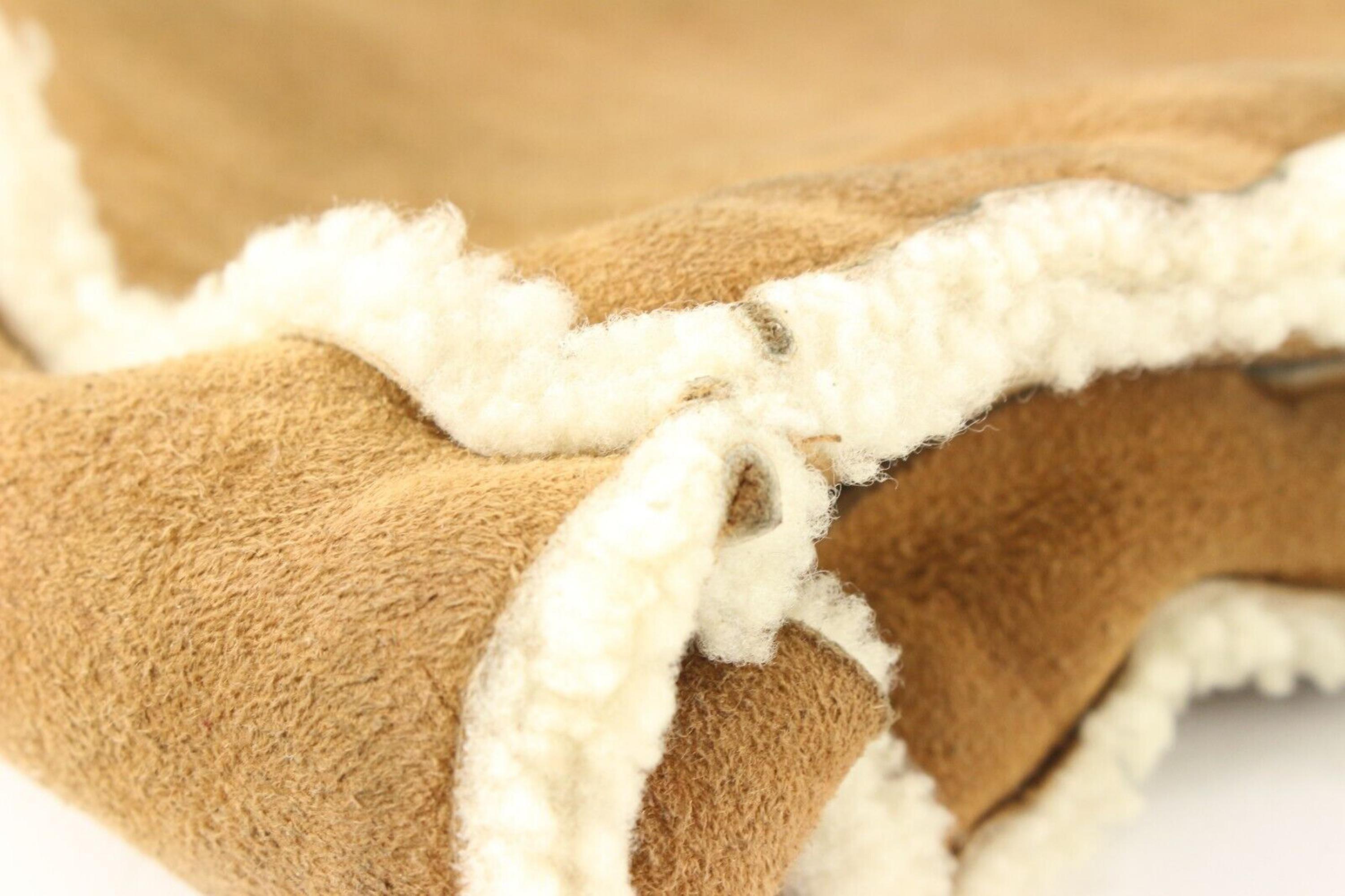 Chanel Tragetasche aus braunem Schafsleder mit Schafslederkette GHW 4CAS0419 im Angebot 6