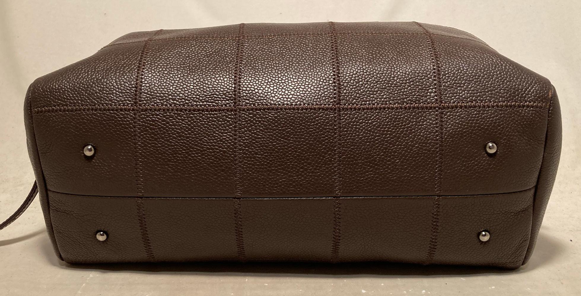 Chanel Borsa Bowler marrone a punto quadro In condizioni ottime a Philadelphia, PA