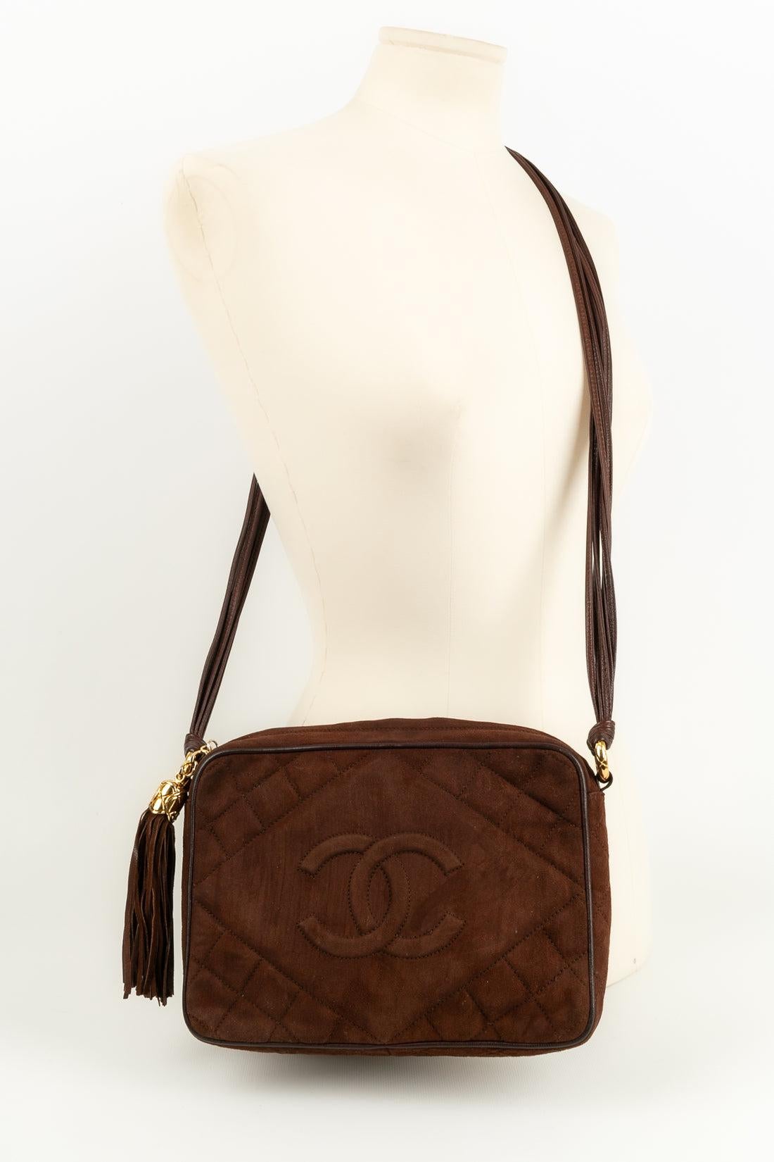 Chanel Brown Suede Bag 8