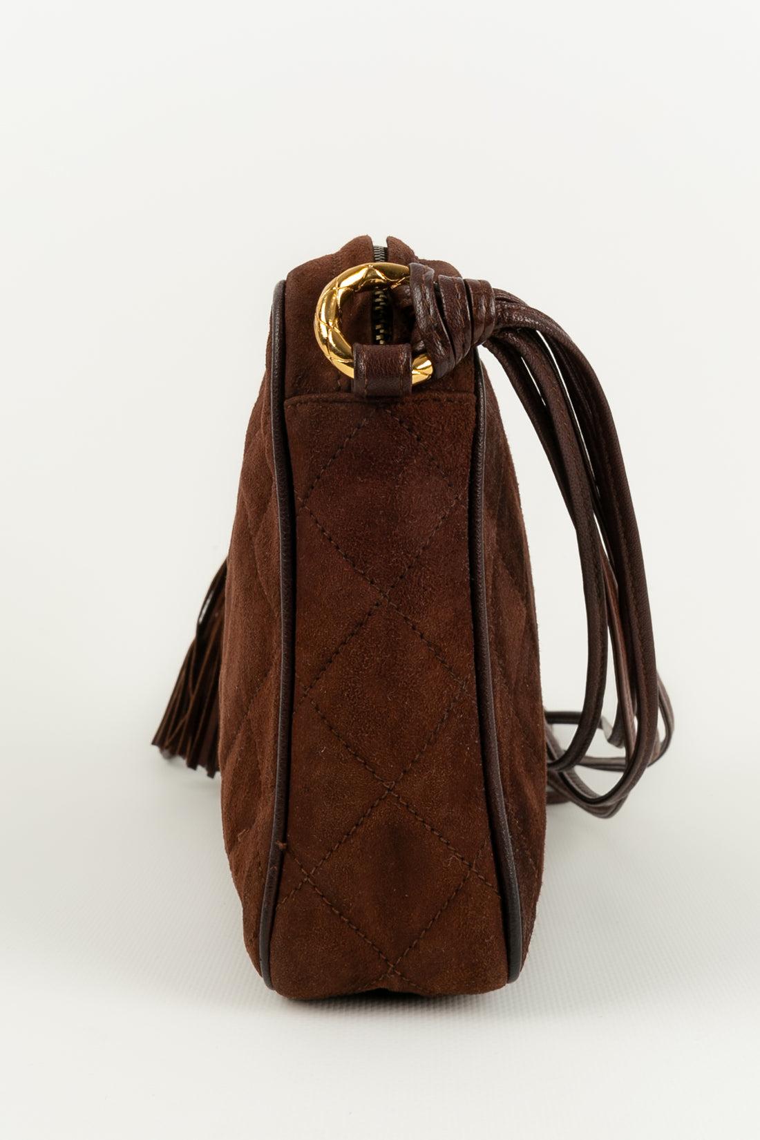 Women's Chanel Brown Suede Bag