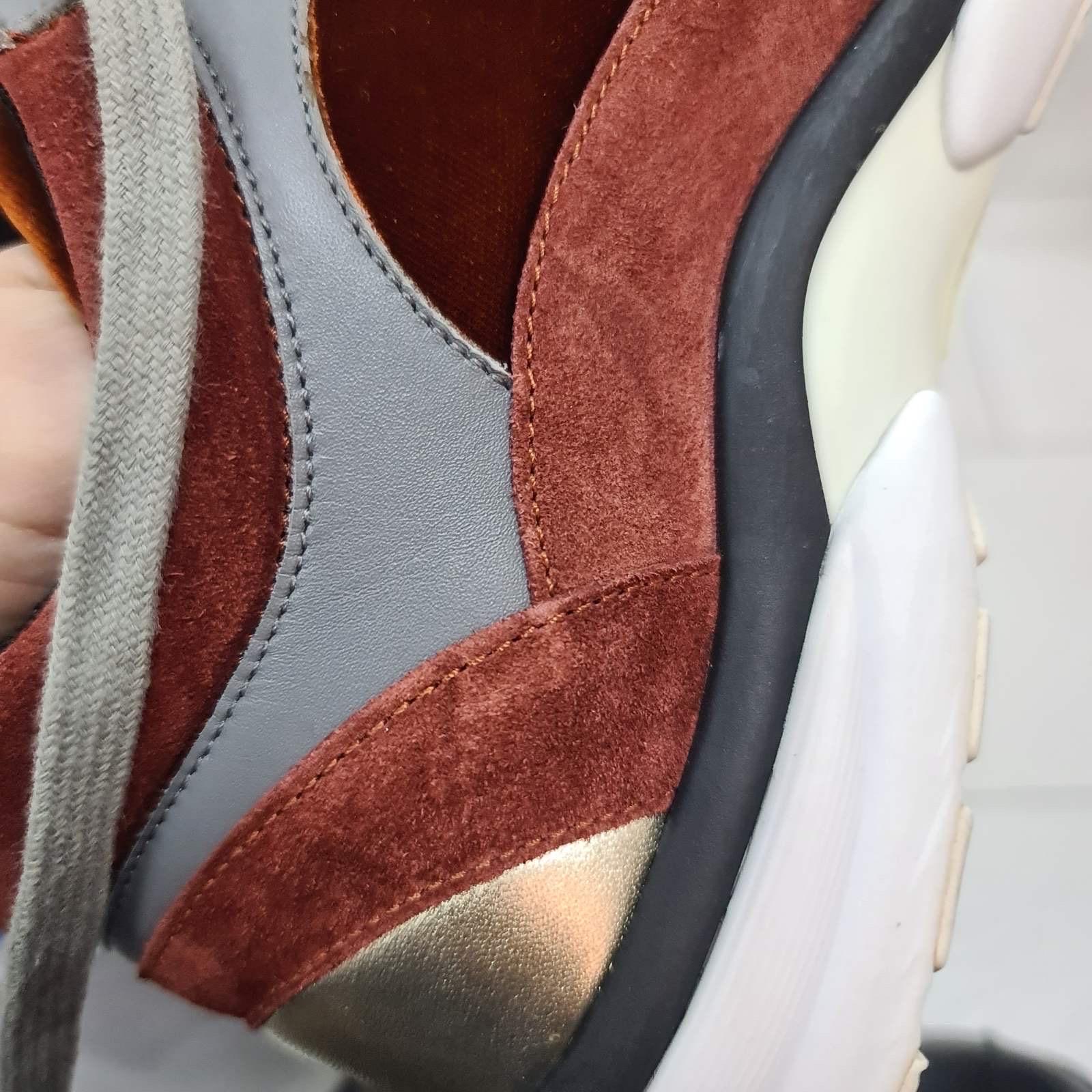 Chanel Brown Suede Leather CC Logo Sneakers 3