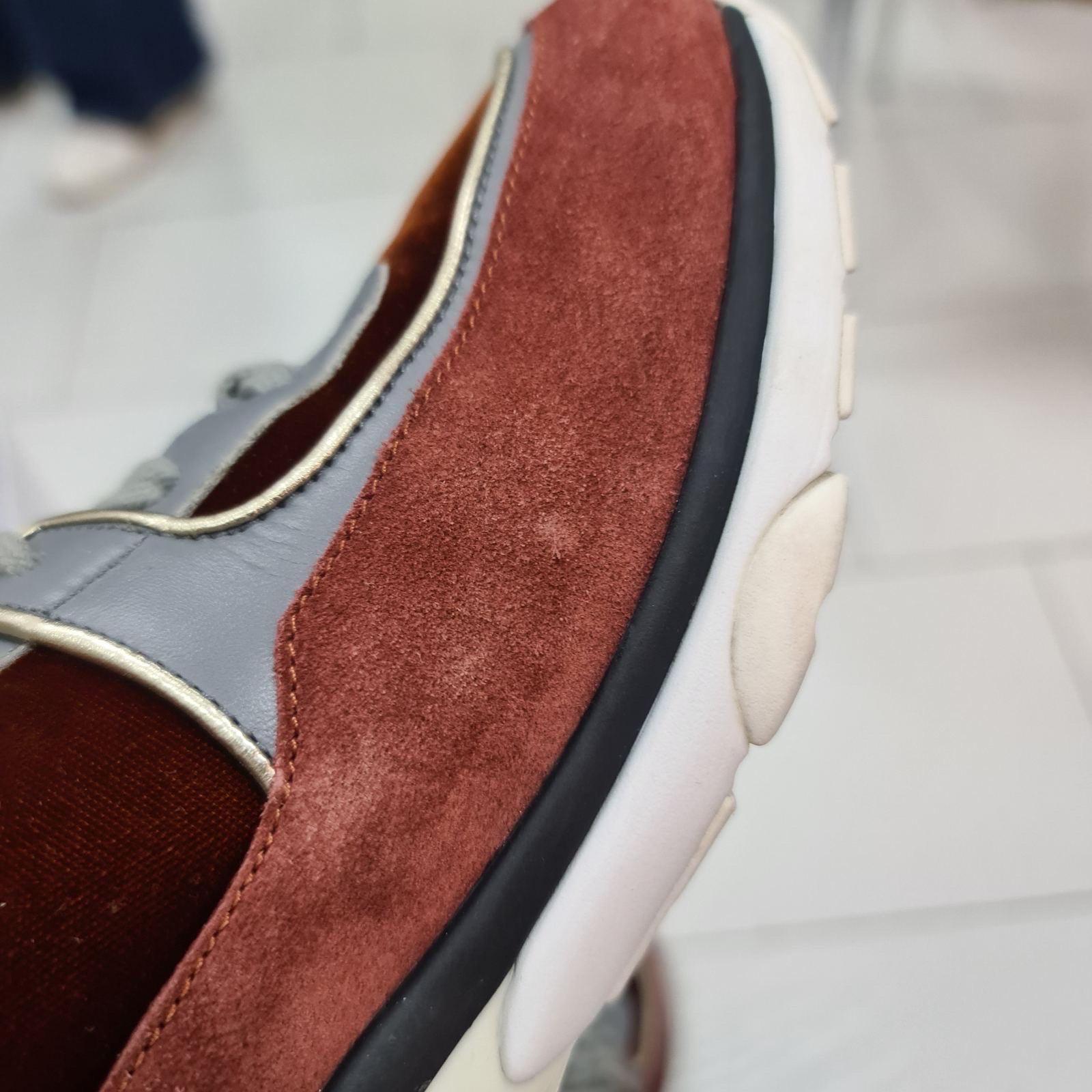 Chanel Brown Suede Leather CC Logo Sneakers 4