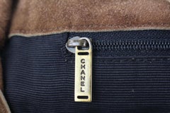 Chanel Brown Suede Patchwork Shopper Tote Bag 50ca715s