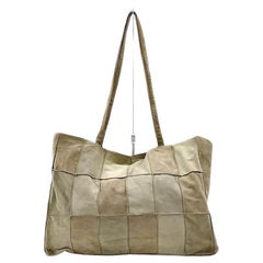 Chanel Brown Suede Patchwork Tote bag  863388 