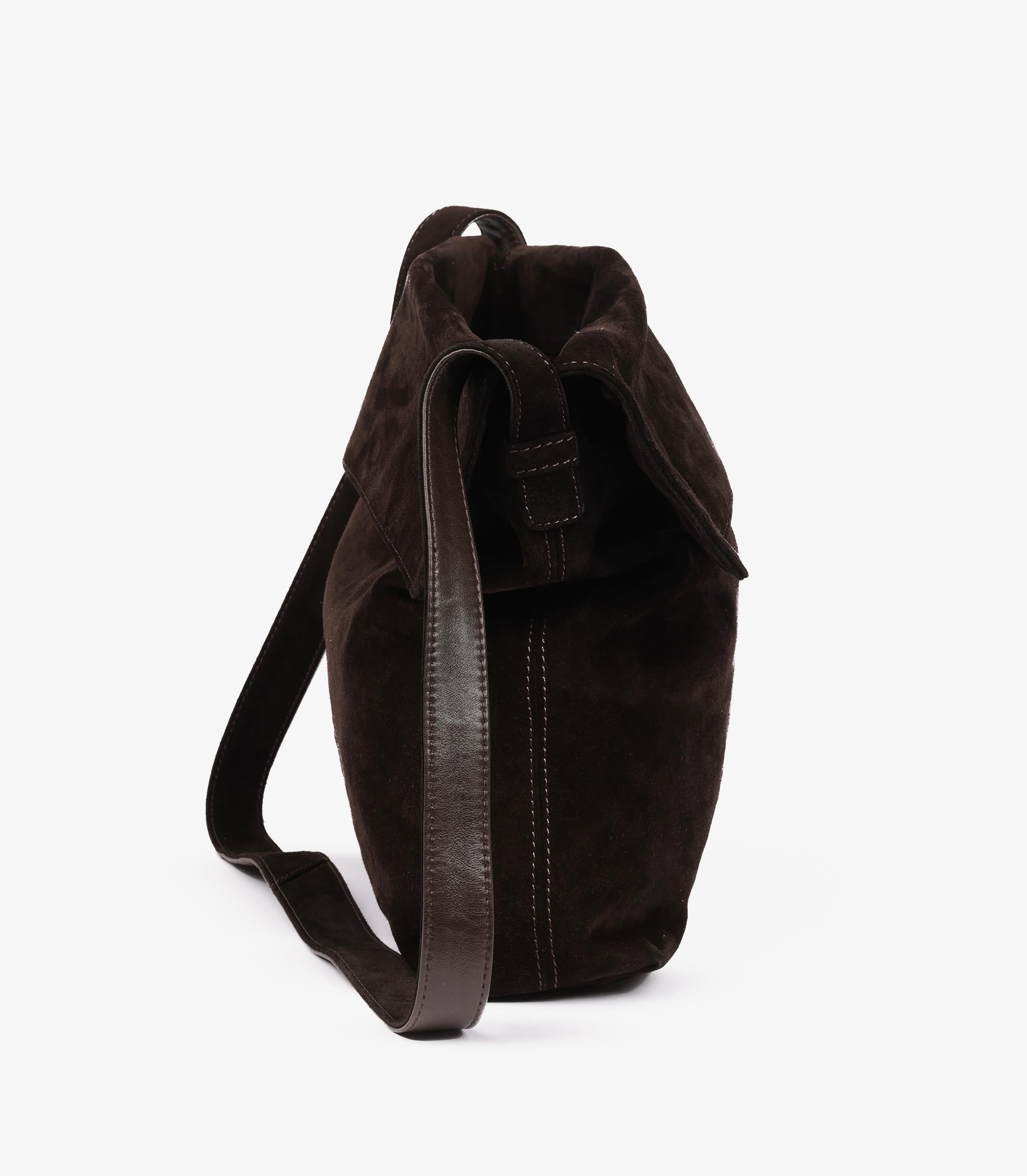 Women's or Men's Chanel  Brown Suede Vintage Timeless Hobo Bag