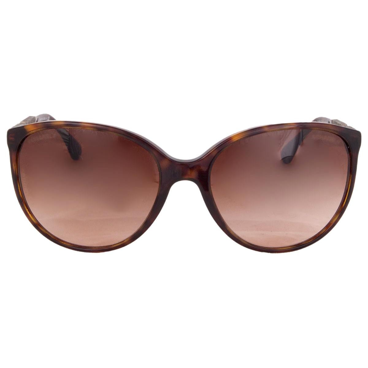 CHANEL brown tortoise BIJOU Sunglasses gradient brown Lenses