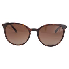 CHANEL brown tortoise PEARL EMBELLISHED 5394-H Sunglasses