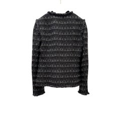 Veste Chanel en tweed mélangé de laine marron « Paris-Dallas », taille 38