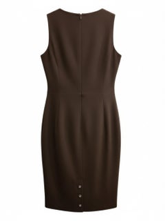 Chanel Brown Wool Sleeveless Dress