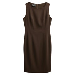 Chanel Brown Wool Sleeveless Dress