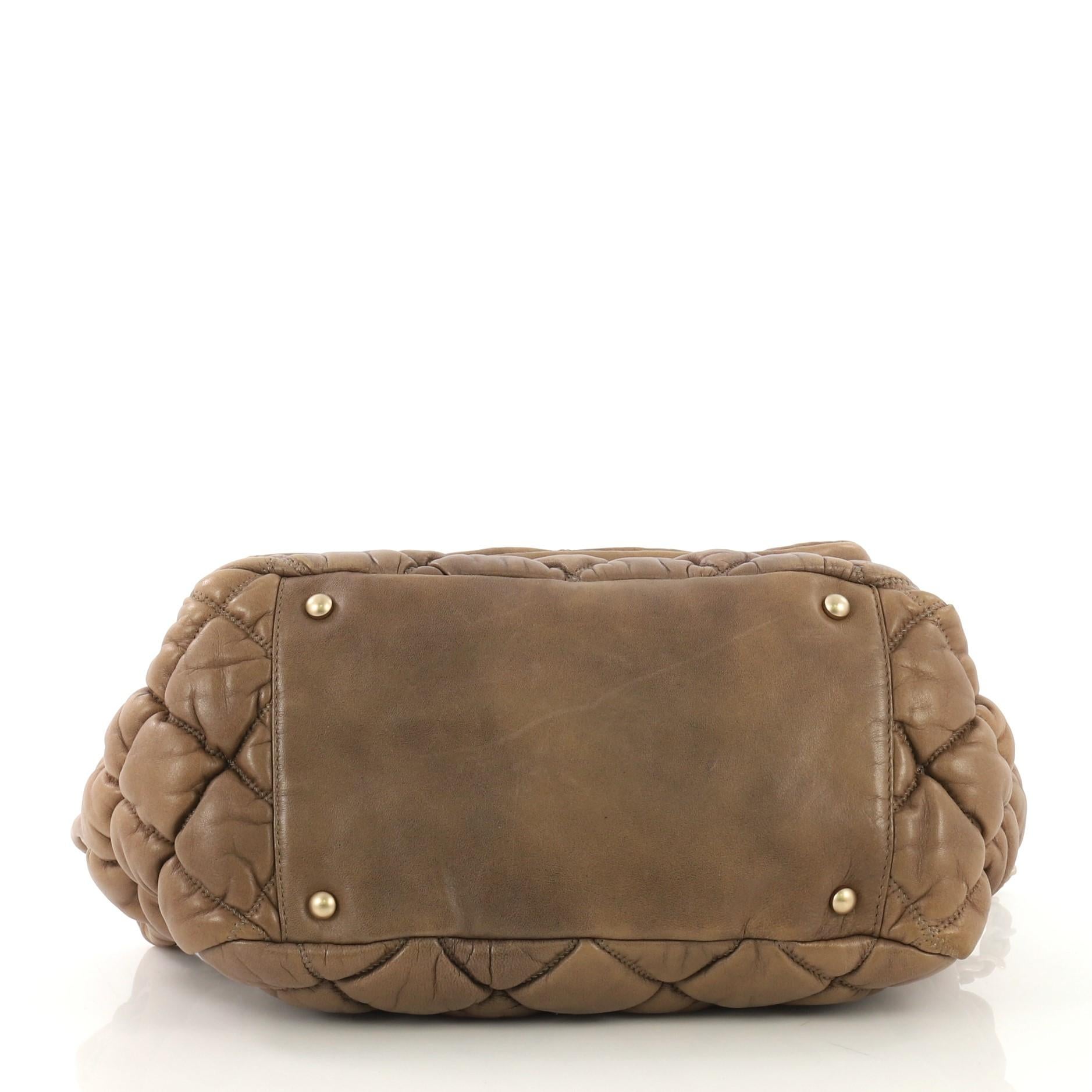 Chanel Bubble Accordion Flap Bag Quilted Lambskin Medium In Good Condition In NY, NY