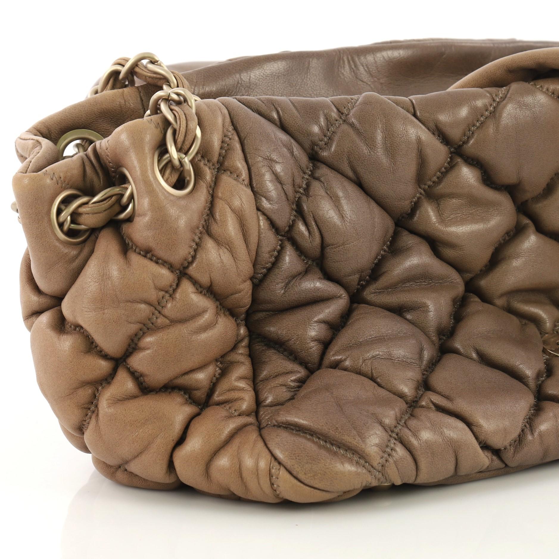 Chanel Bubble Accordion Flap Bag Quilted Lambskin Medium 1