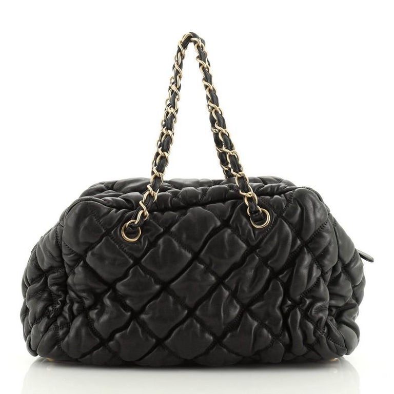 chanel bubble quilted bag