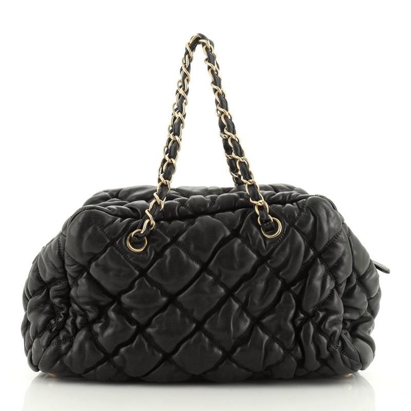 chanel bubble quilted bag