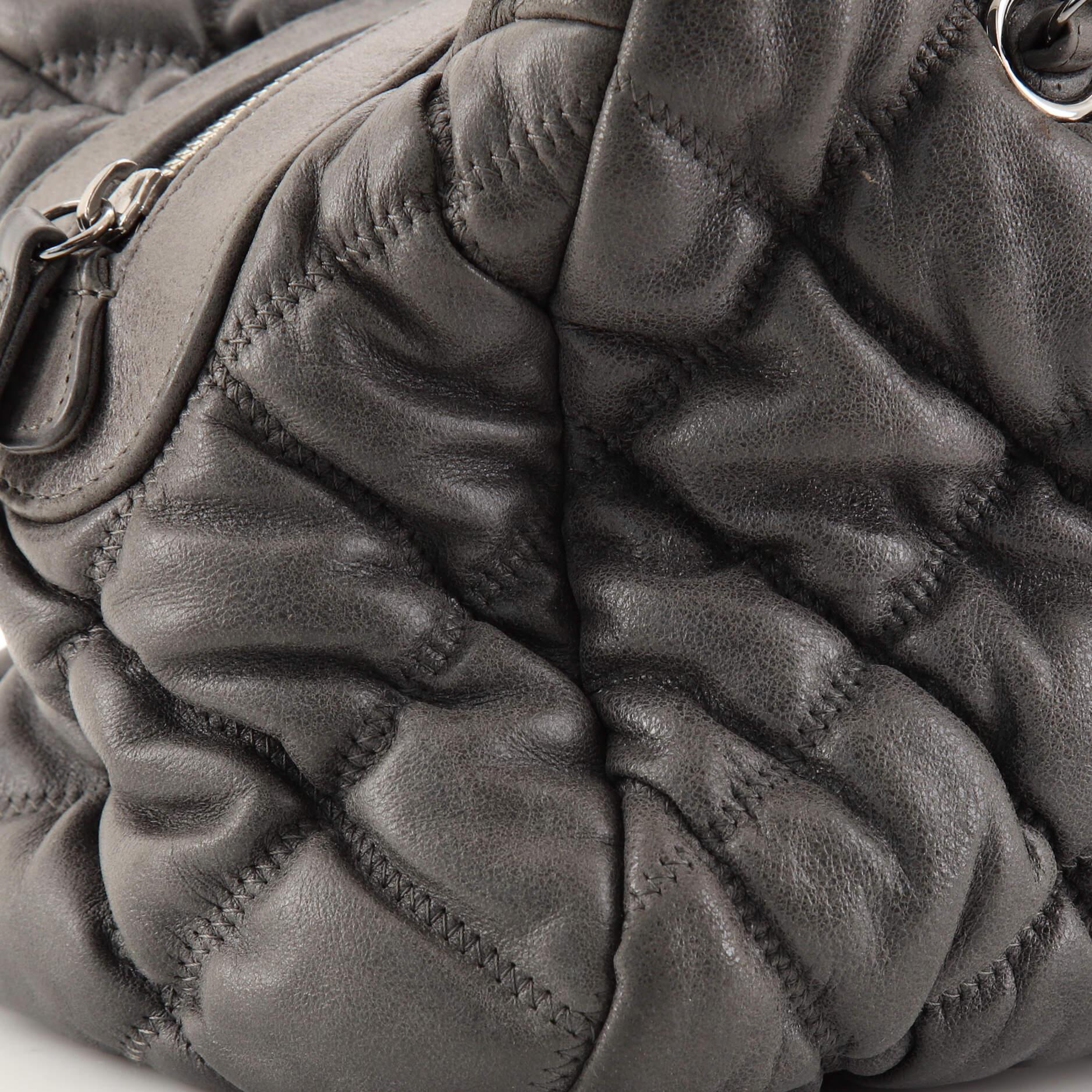 Chanel Bubble Bowler Bag Quilted Lambskin Medium 1