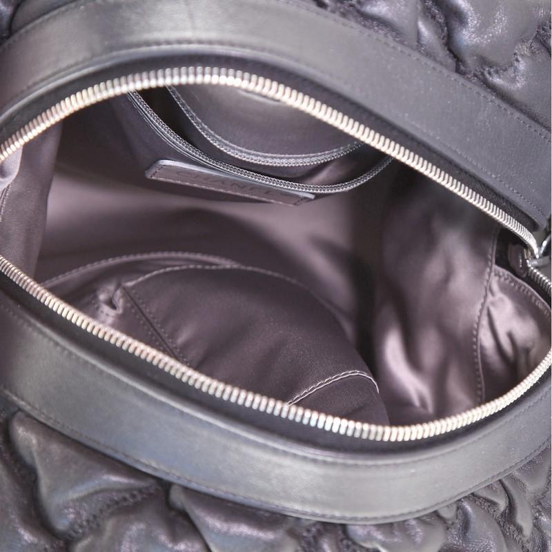 Chanel Bubble Bowler Bag Quilted Lambskin Medium In Good Condition In NY, NY