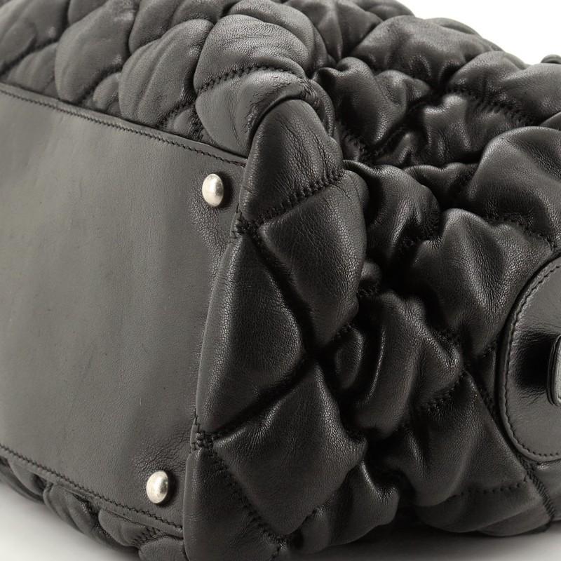 Chanel Bubble Bowler Bag Quilted Lambskin Medium 2