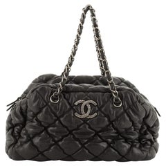 Chanel Bubble Bowler Bag Gestepptes Lammfell Medium