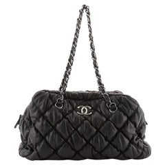 Chanel Bubble Bowler Bag Gestepptes Lammfell Medium