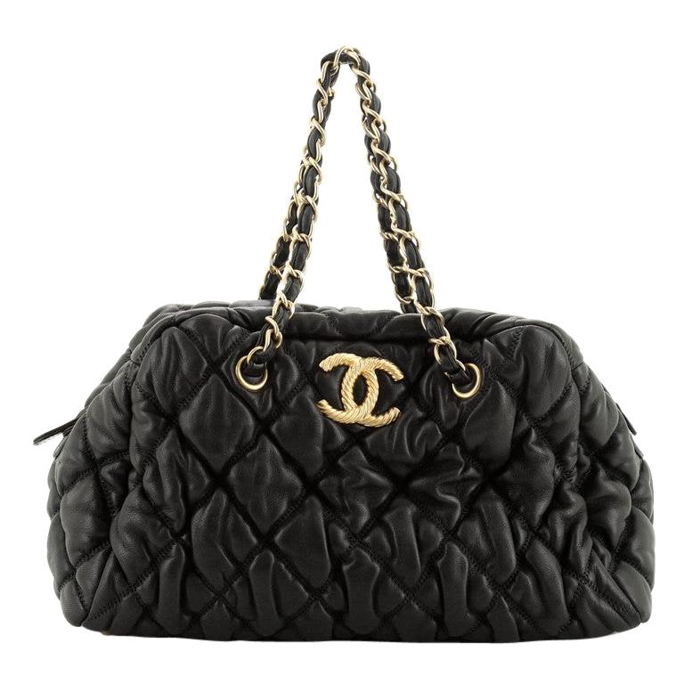 chanel bubble quilted bag