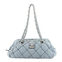 Chanel Bubble Bowler Bag Quilted Nylon Small