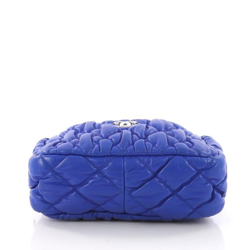 Women's or Men's Chanel Bubble Camera Bag Quilted Lambskin Small