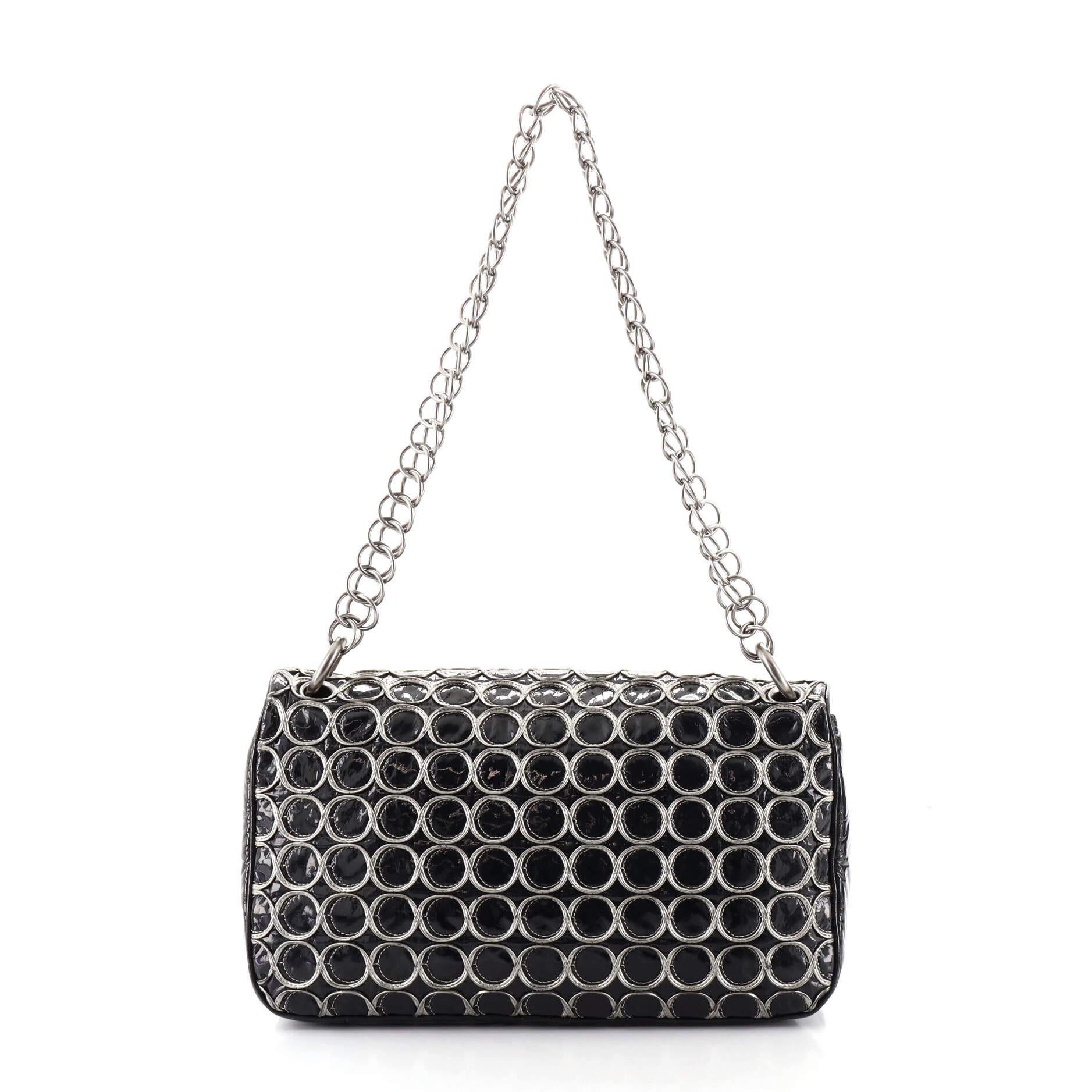Chanel Bubble Cube Flap Bag Patent Large In Good Condition In NY, NY