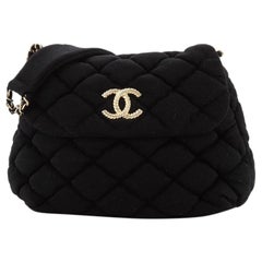 Chanel Bubble Shoulder Bag Quilted Fabric Medium at 1stDibs