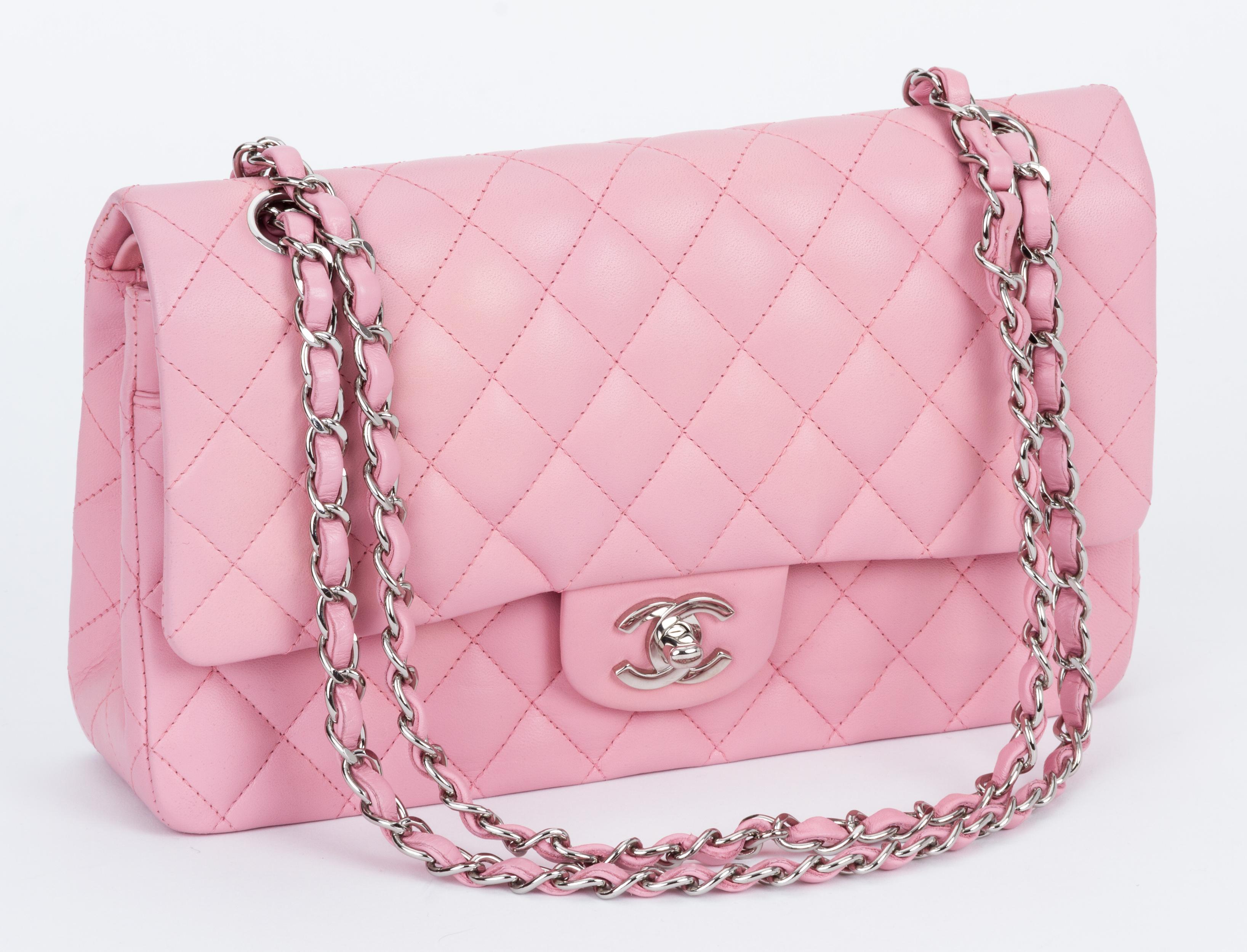 bubblegum pink chanel bag