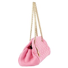 Chanel bubblegum pink quilted jersey MADEMOISELLE Shoulder Bag