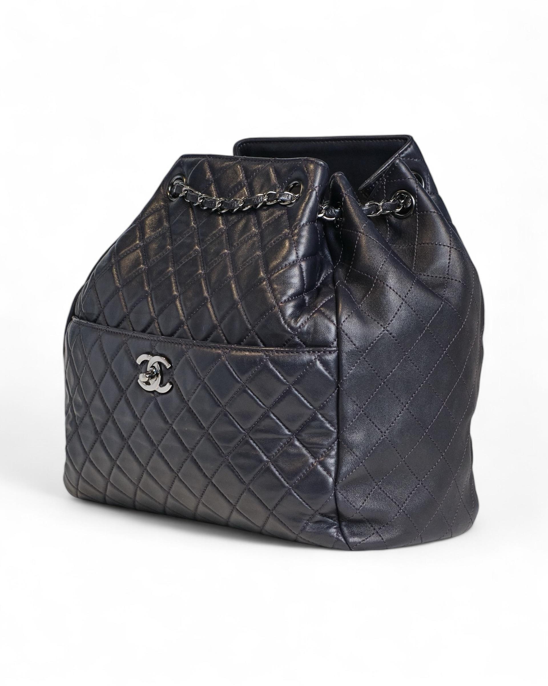 Chanel Bucket CC Large Night Blue 2
