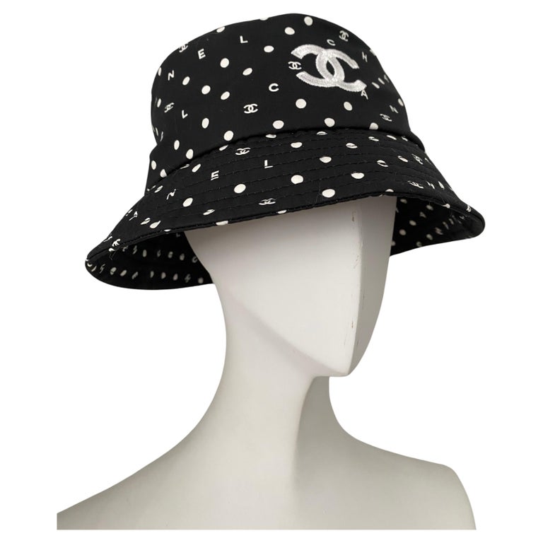 EUC Chanel Black and White Polka Dot Bucket Hat size small CHANEL (RARE & NEW) with tags Hat Size: M – Kardashian Kloset main image 3