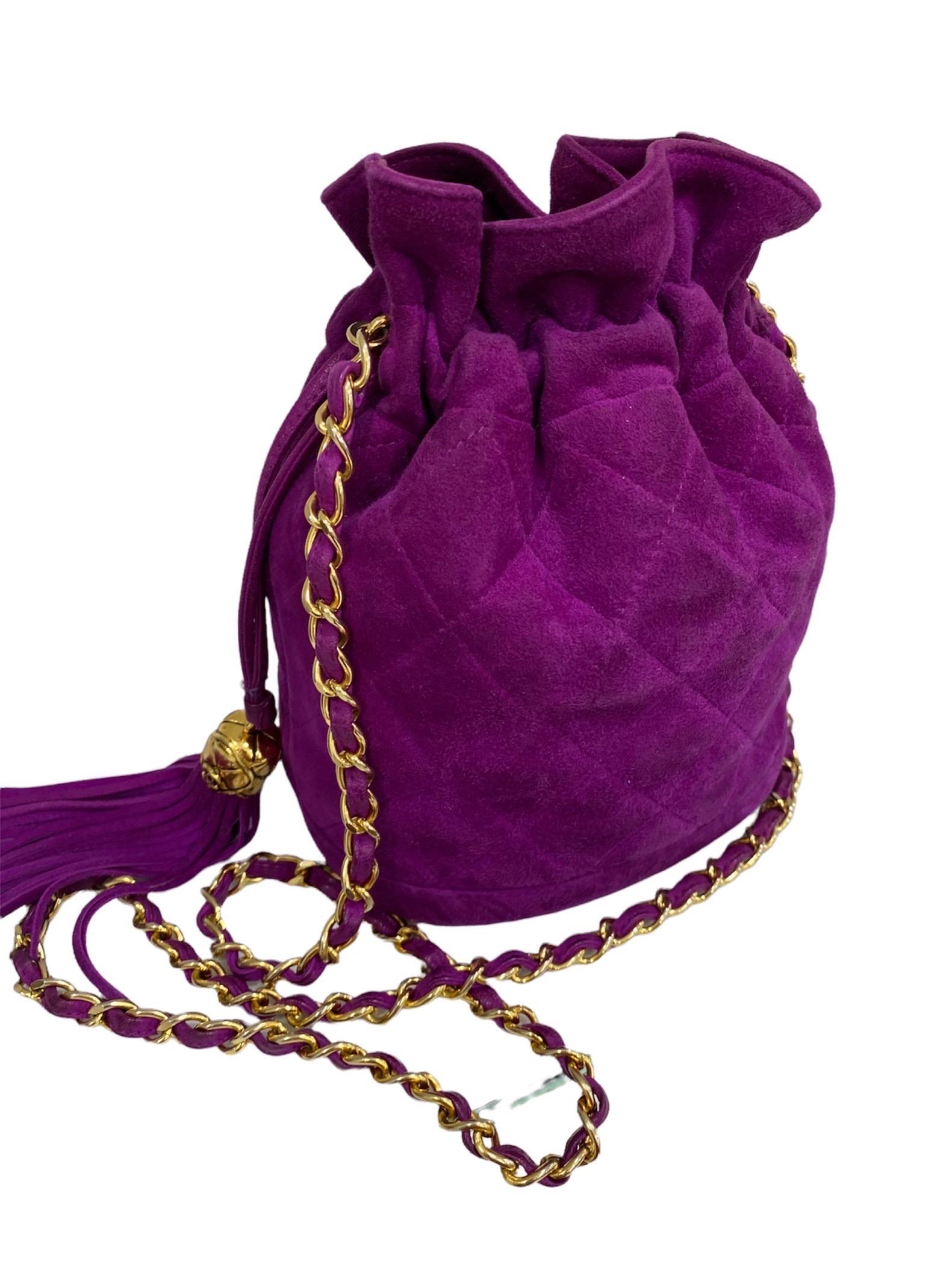 Women's Chanel Bucket Violet Vintage 