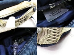 Chanel Bum Cc Sports Fanny Pack Waist Pouch Sports 239579 Navy X Off-white X