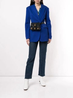 Chanel 1991 Vintage Rare Multi Plaque CC Logos Waist Belt Fanny Pack Bum Bag