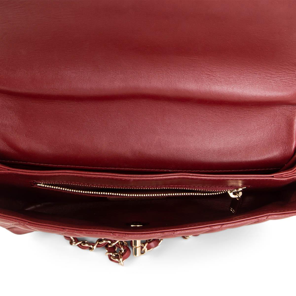 CHANEL burgundy 2017 METIERS D'ART RABBIT FUR TOP HANDLE Bag 1