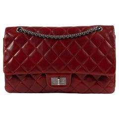 Chanel Burgundy 2.55 Reissue 227 Quilted Lambskin Flap Bag