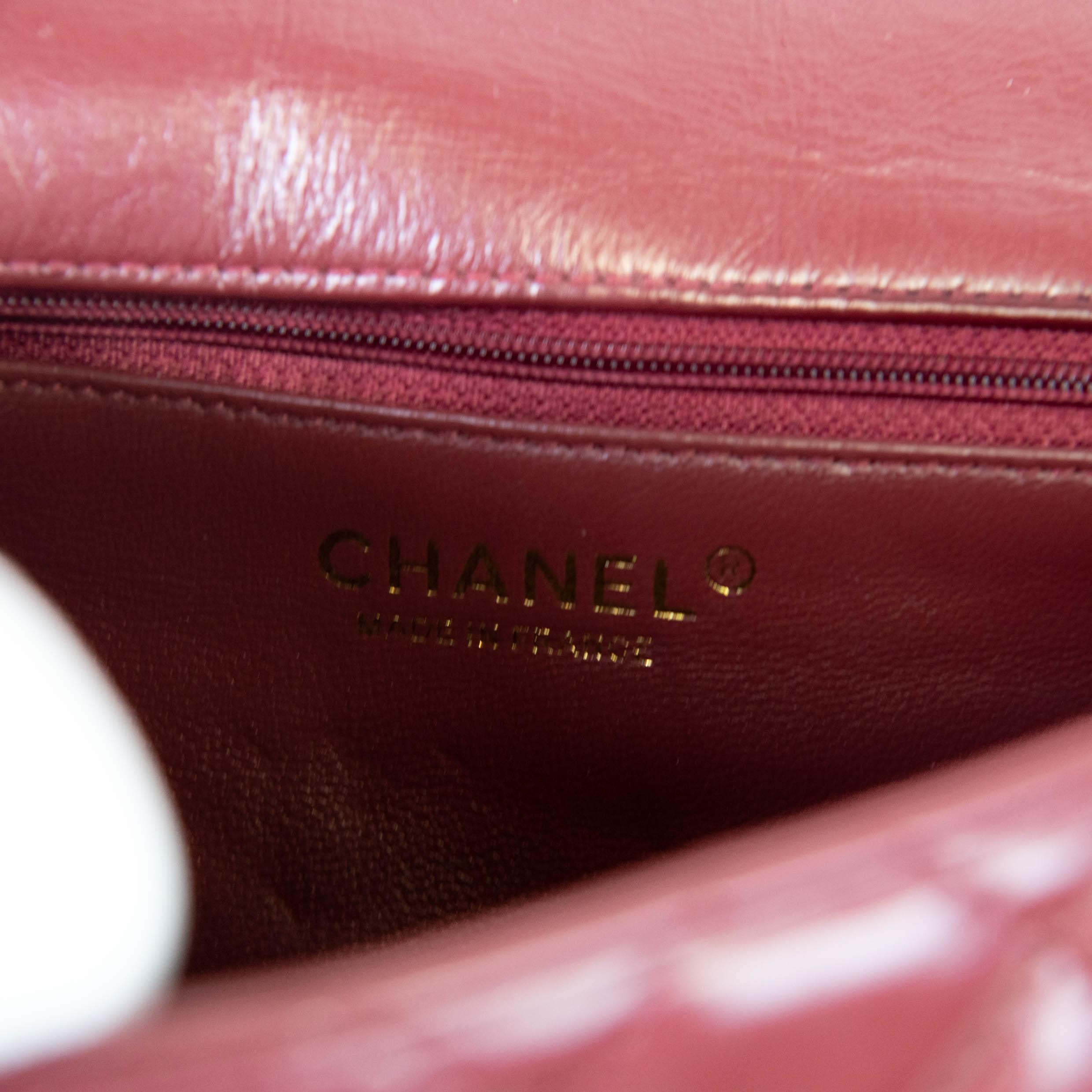 Chanel Burgundy Aged Calfskin Quilted Medium Medallion Flap 3
