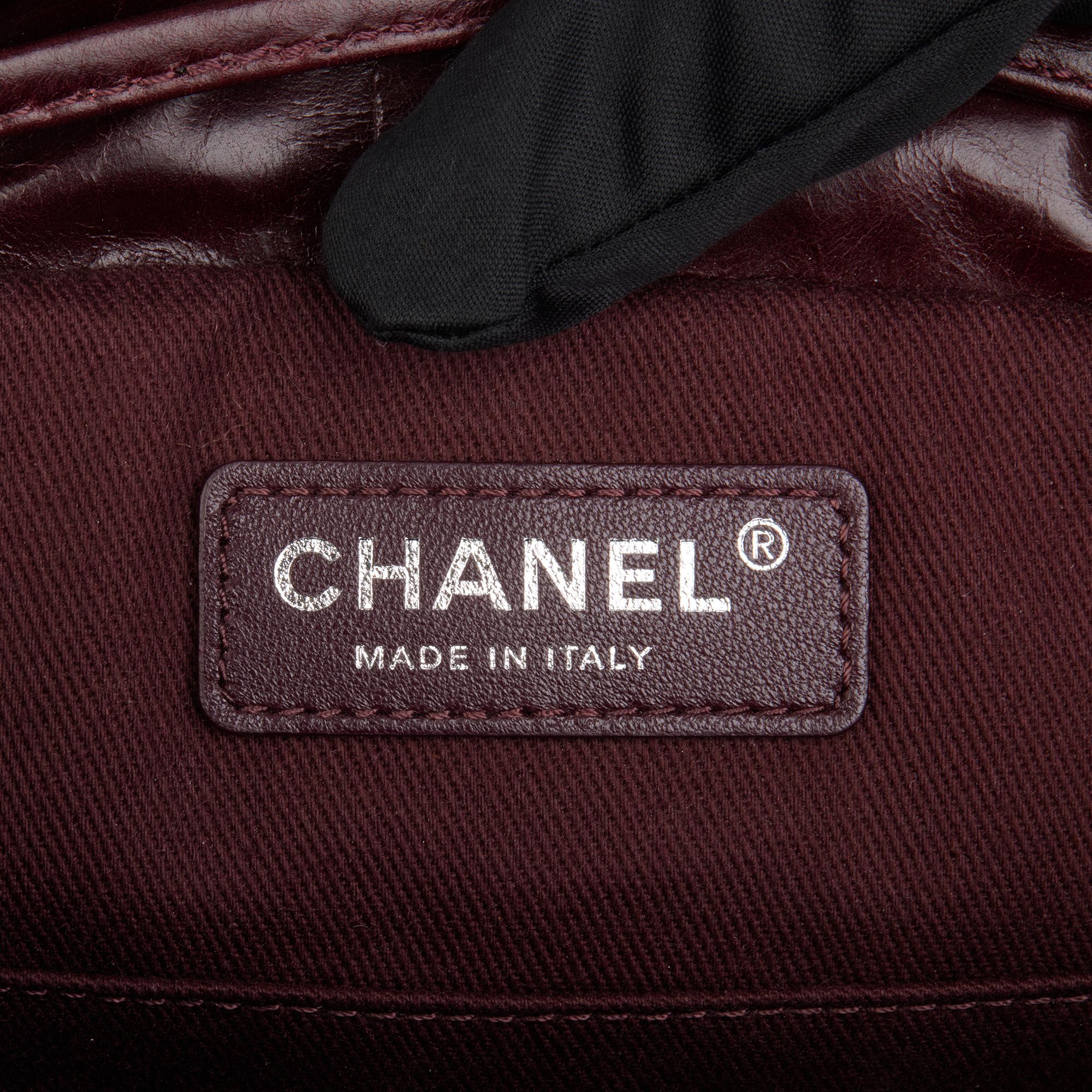 CHANEL Burgundy Calfskin Leather Small Mountain Backpack 3