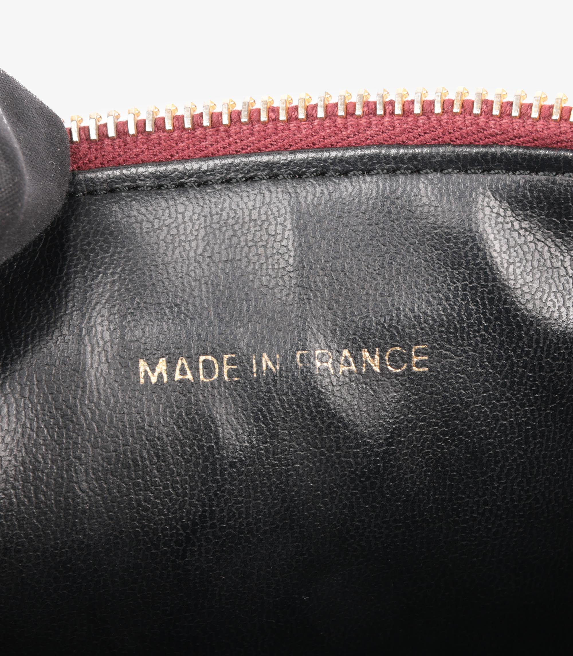 Women's Chanel Burgundy Caviar Leather Vintage Timeless Vanity Case