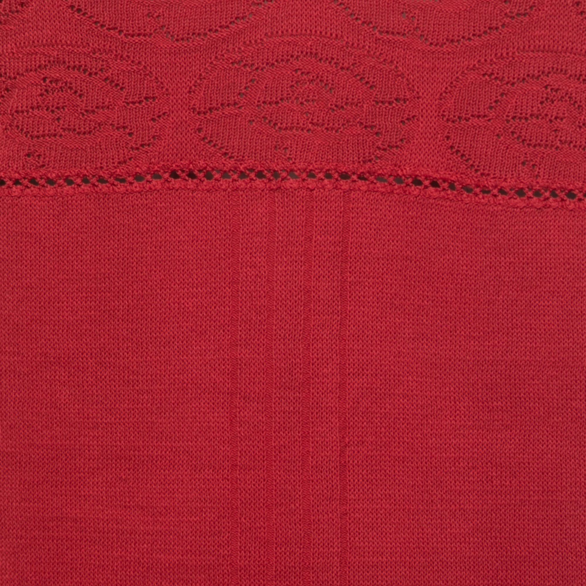 Chanel Burgundy Cotton Knit Camisole L In Good Condition For Sale In Dubai, Al Qouz 2