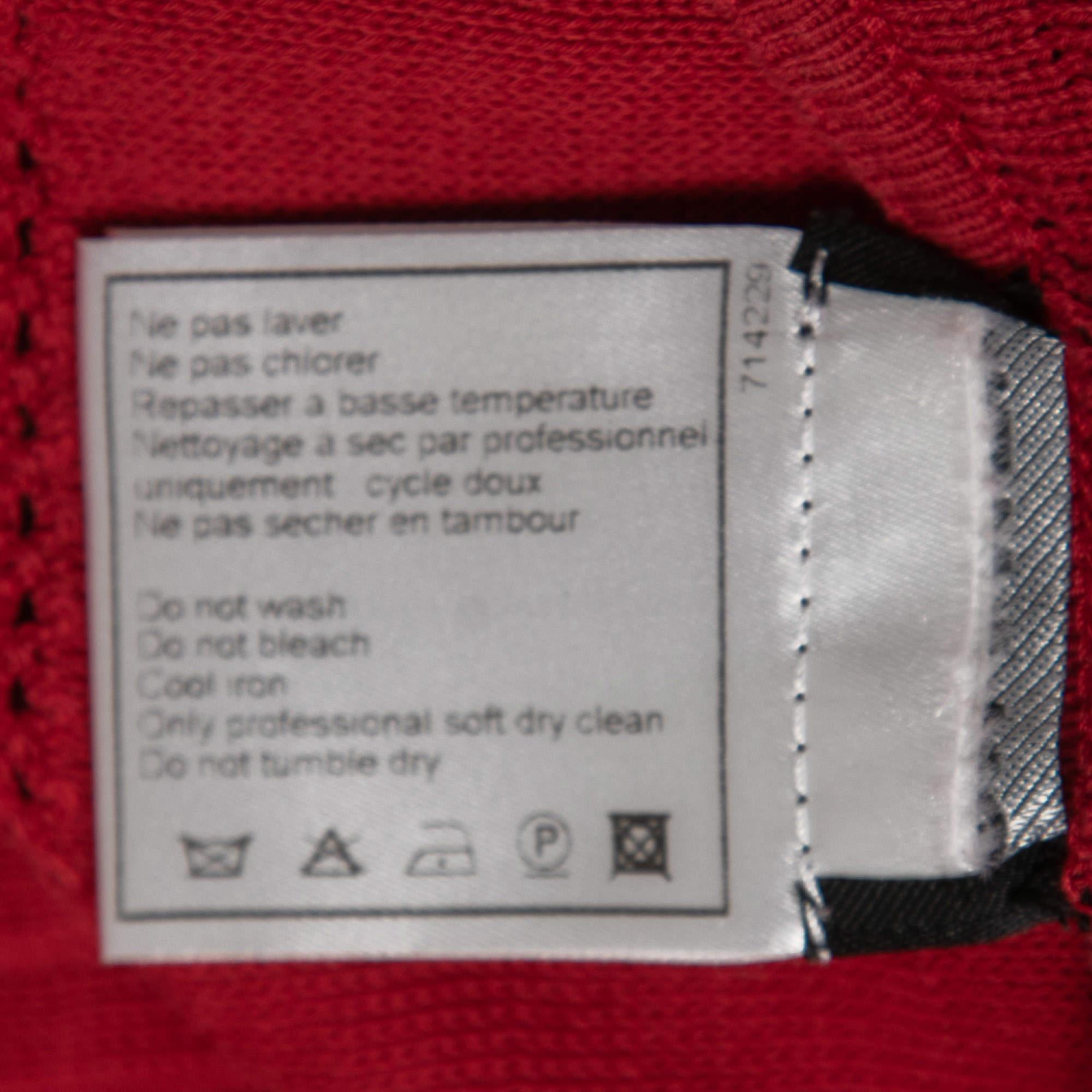 Chanel Burgundy Cotton Knit Camisole L For Sale 2