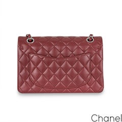 Chanel Burgundy Lambskin Small Double Flap Bag