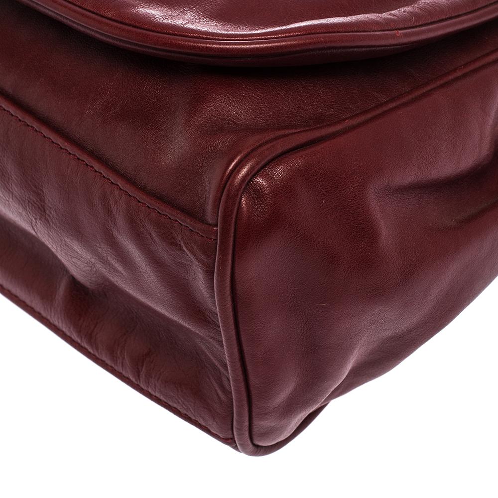 Chanel Burgundy Leather CC Timeless Flap Bag 5