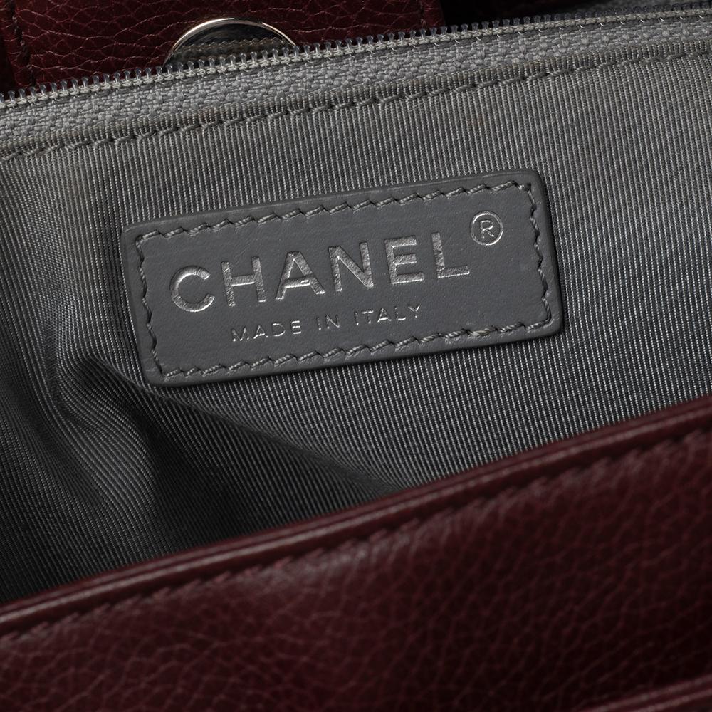 Chanel Burgundy Leather Executive Cerf Tote 2