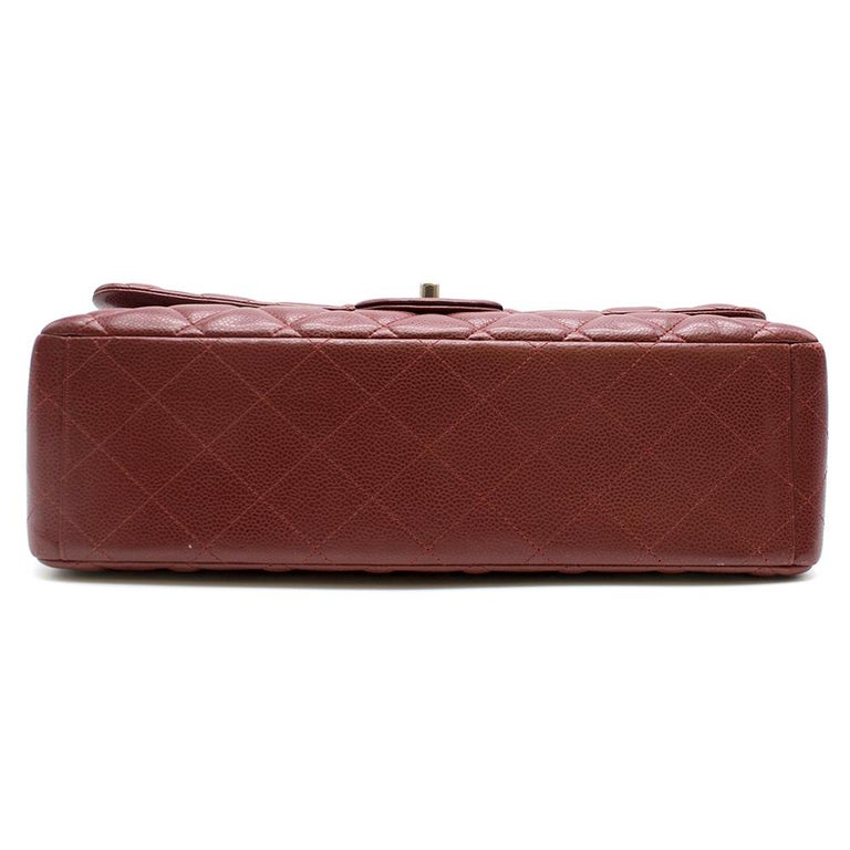 chanel burgundy classic flap