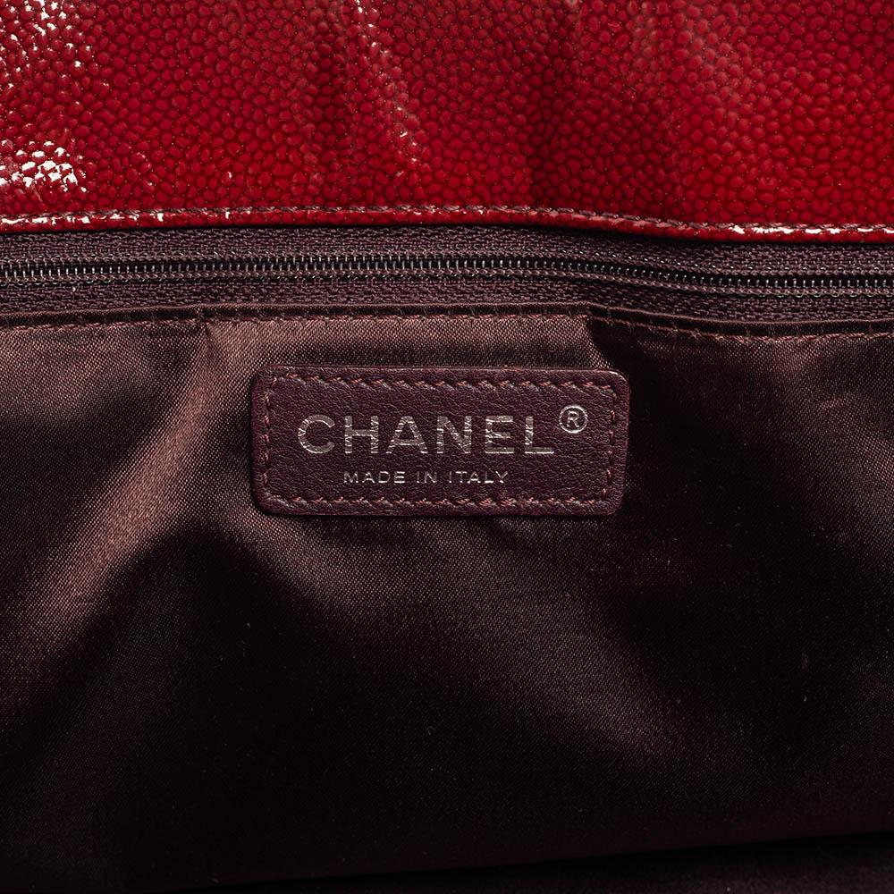 Chanel Burgundy Ombré Quilted Patent Leather 2.55 Reissue Bag 6