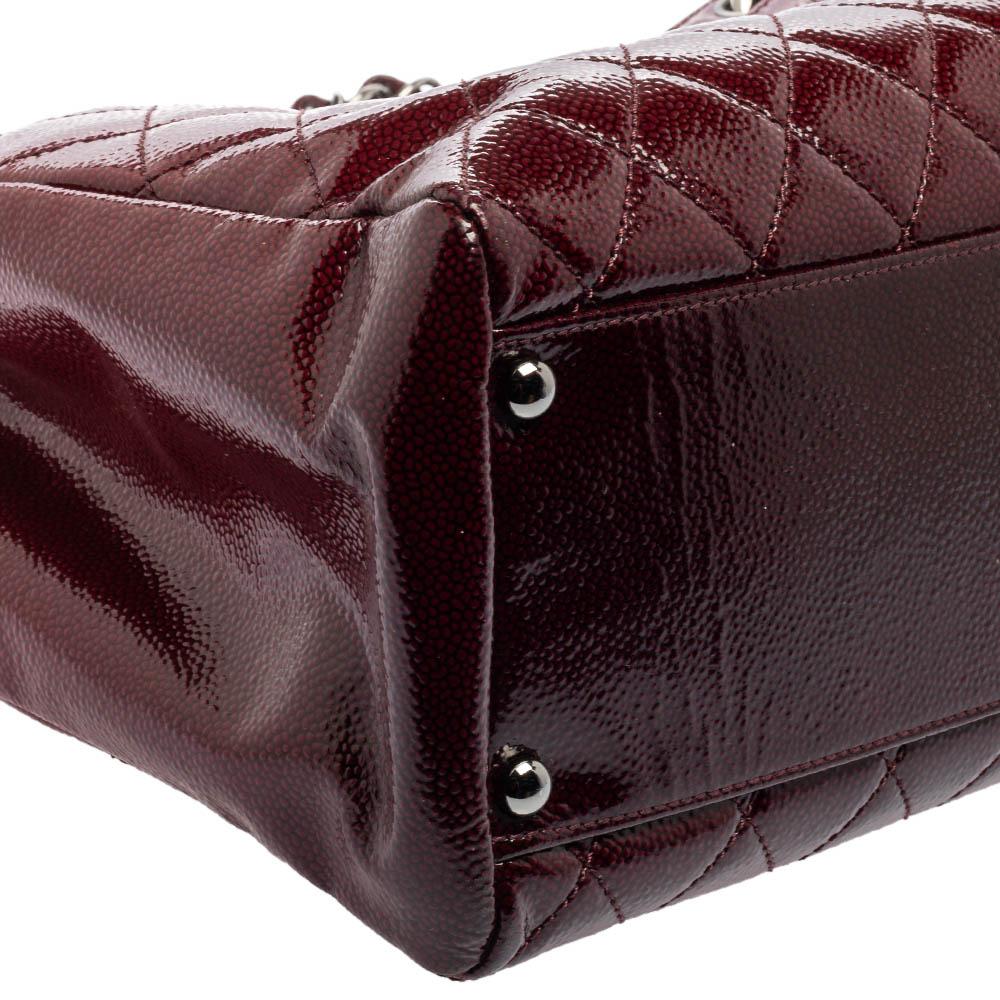 Chanel Burgundy Ombré Quilted Patent Leather 2.55 Reissue Bag 9
